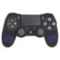 روکش محافظ دسته PS4 لیزری مشکی آبی طرح دکمه‌های پلی‌استیشن