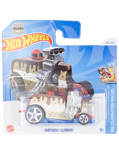 ماشین دکوری مدل Birthday Burner Brown برند Hot Wheels