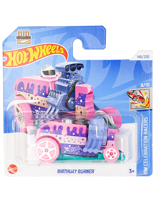 ماشین دکوری مدل Birthday Burner Pink برند Hot Wheels