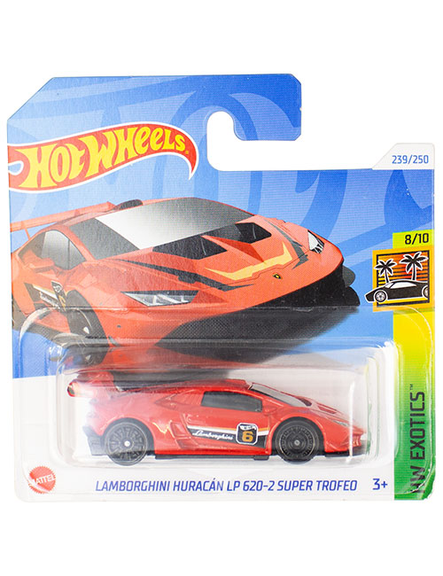 ماشین دکوری مدل Lamborghini Huracan LP 620-2 Super Trofeo برند Hot Wheels