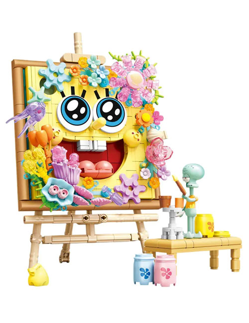 لگو 474 تکه قاب نقاشی باباسفنجی برند Nickelodeon مدل 612215