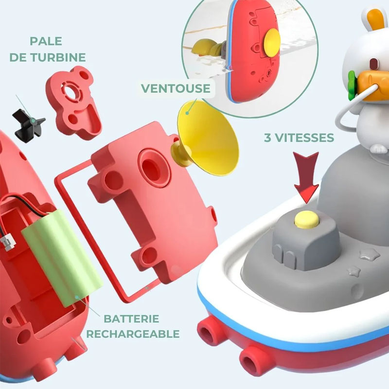 اسباببازی دوش قایق موتوری کد 8356-57A