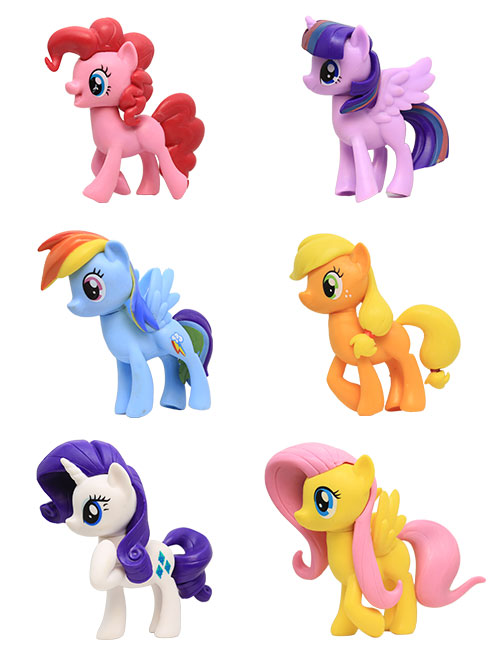 مجموعه 6 عددی اکشن فیگور پونی کوچولو کد A