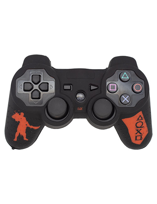 روکش محافظ دسته PS3 لیزری مشکی قرمز طرح گاد آف وار