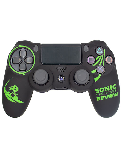 روکش محافظ دسته PS4 لیزری مشکی سبز طرح سونیک