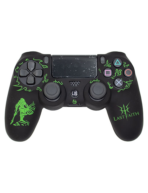 روکش محافظ دسته PS4 لیزری مشکی سبز طرح آخرین ایمان