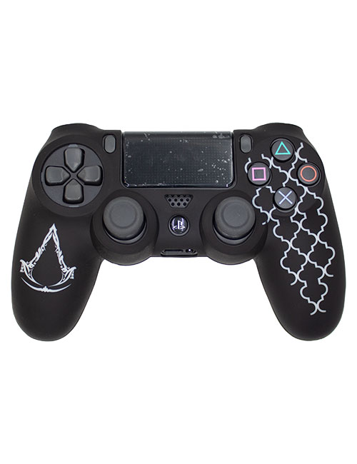 روکش محافظ دسته PS4 لیزری مشکی سفید طرح اساسینز کرید