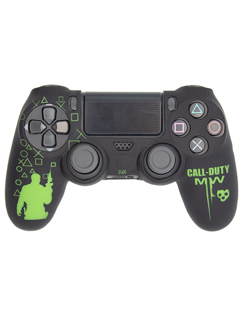 روکش محافظ دسته PS4 لیزری مشکی سبز طرح کال آف دیوتی ام دبلیو کد B