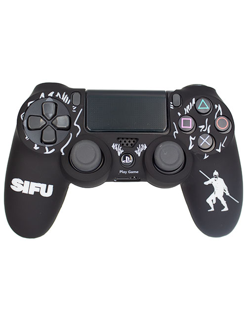 روکش محافظ دسته PS4 لیزری مشکی سفید طرح سیفو