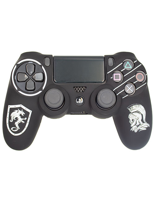 روکش محافظ دسته PS4 لیزری مشکی سفید طرح اسپارتان
