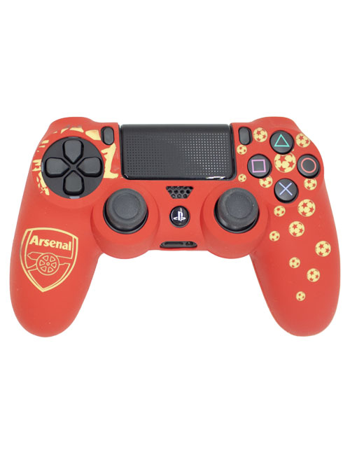 روکش محافظ دسته PS4 لیزری قرمز زرد طرح آرسنال