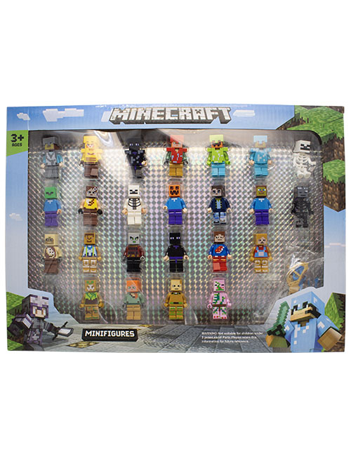 مجموعه 24 عددی مینی فیگورهای ماینکرافت کد A