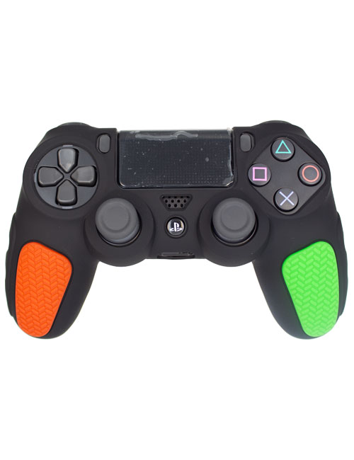 روکش محافظ آجدار دسته PS4 مشکی قرمز سبز
