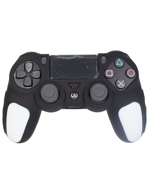 روکش محافظ آجدار دسته PS4 مشکی سفید