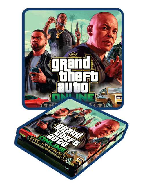 اسکین پی اس 4 اسلیم برند گیمآور طرح GTA کد E