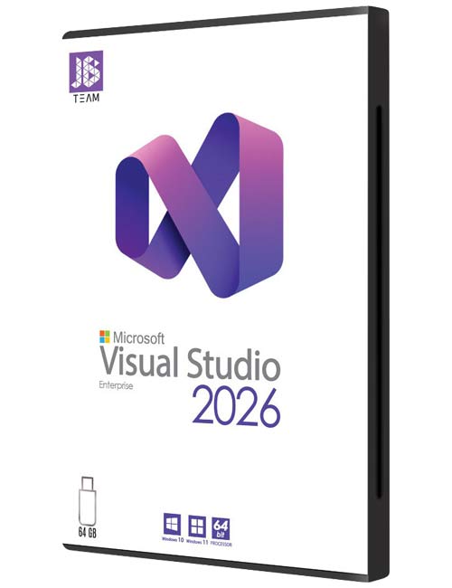 نرم افزار Visual Studio 2026 Enterprise جی بی بر روی یک فلش 64 گیگابایتی